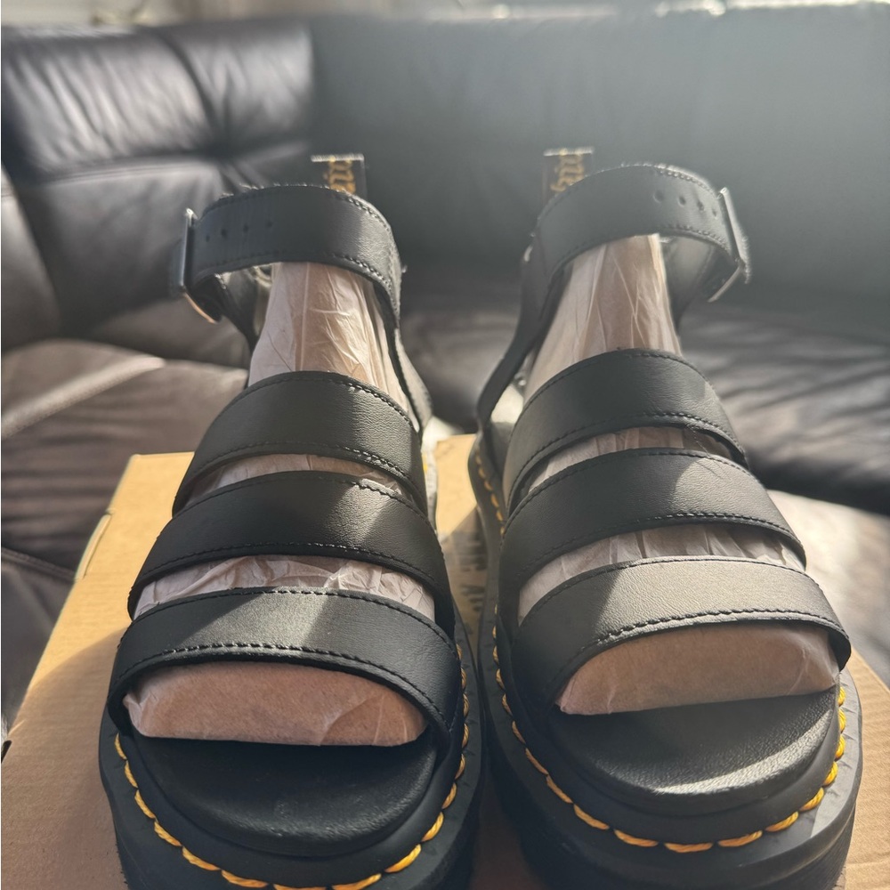Dr. Martens Black Strappy Footwear - Picture 8 of 16